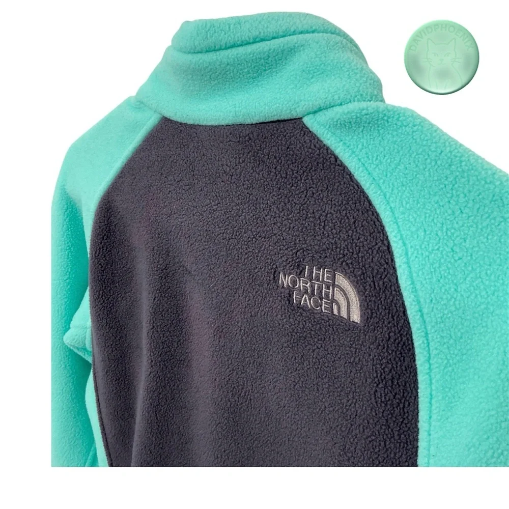 The North Face Women’s Fleece Jacket – Full Zip – Size Small – Teal & Black - Picture 3 of 15